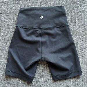 Classic black Lululemon biker shorts